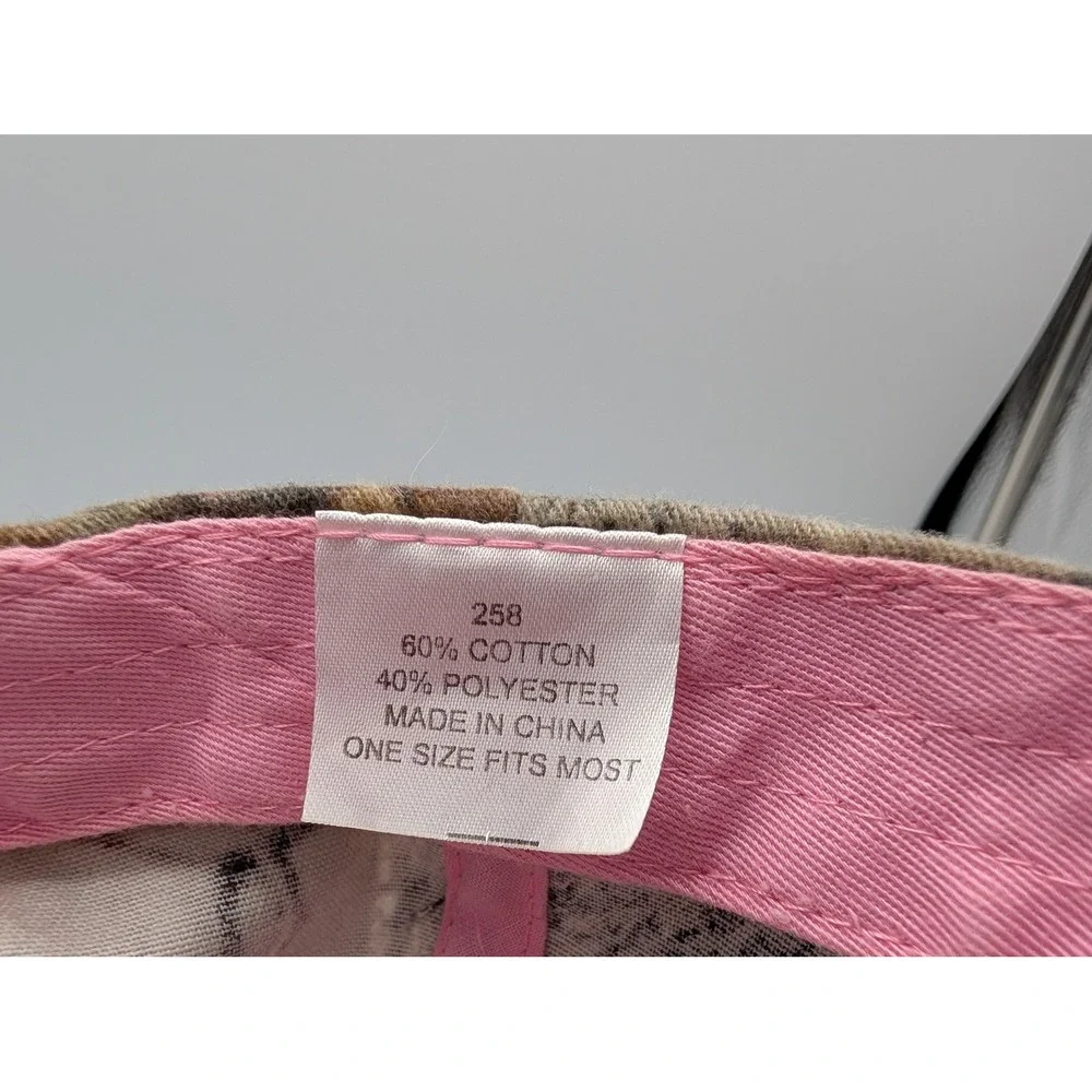Paramount Outdoors Team Realtree Camo Pink Rhinestone Adjustable Hat Cap 258